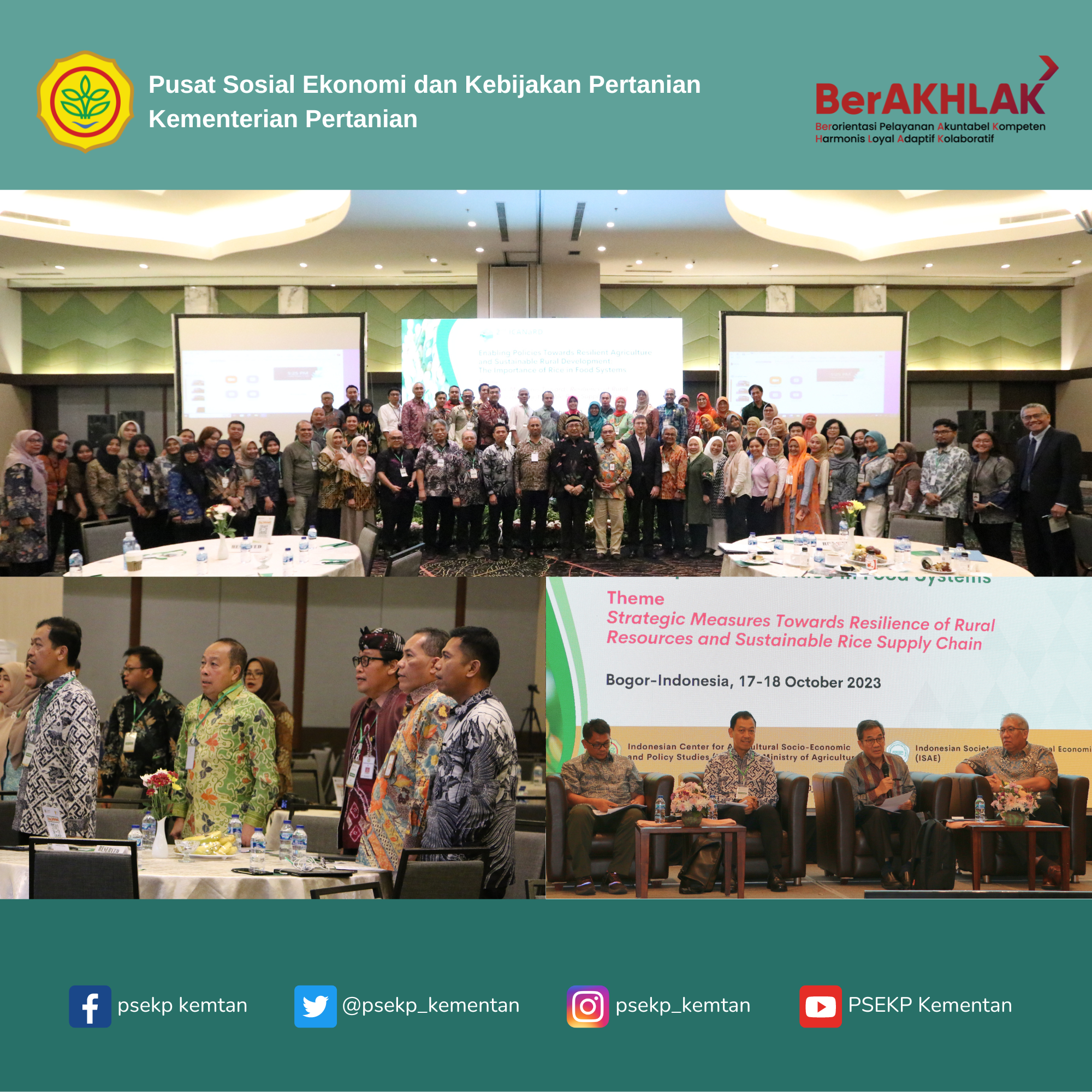 Konferensi Second ICANaRD    Pertanian Tangguh dan Peran Beras dalam Pembangunan Pedesaan
