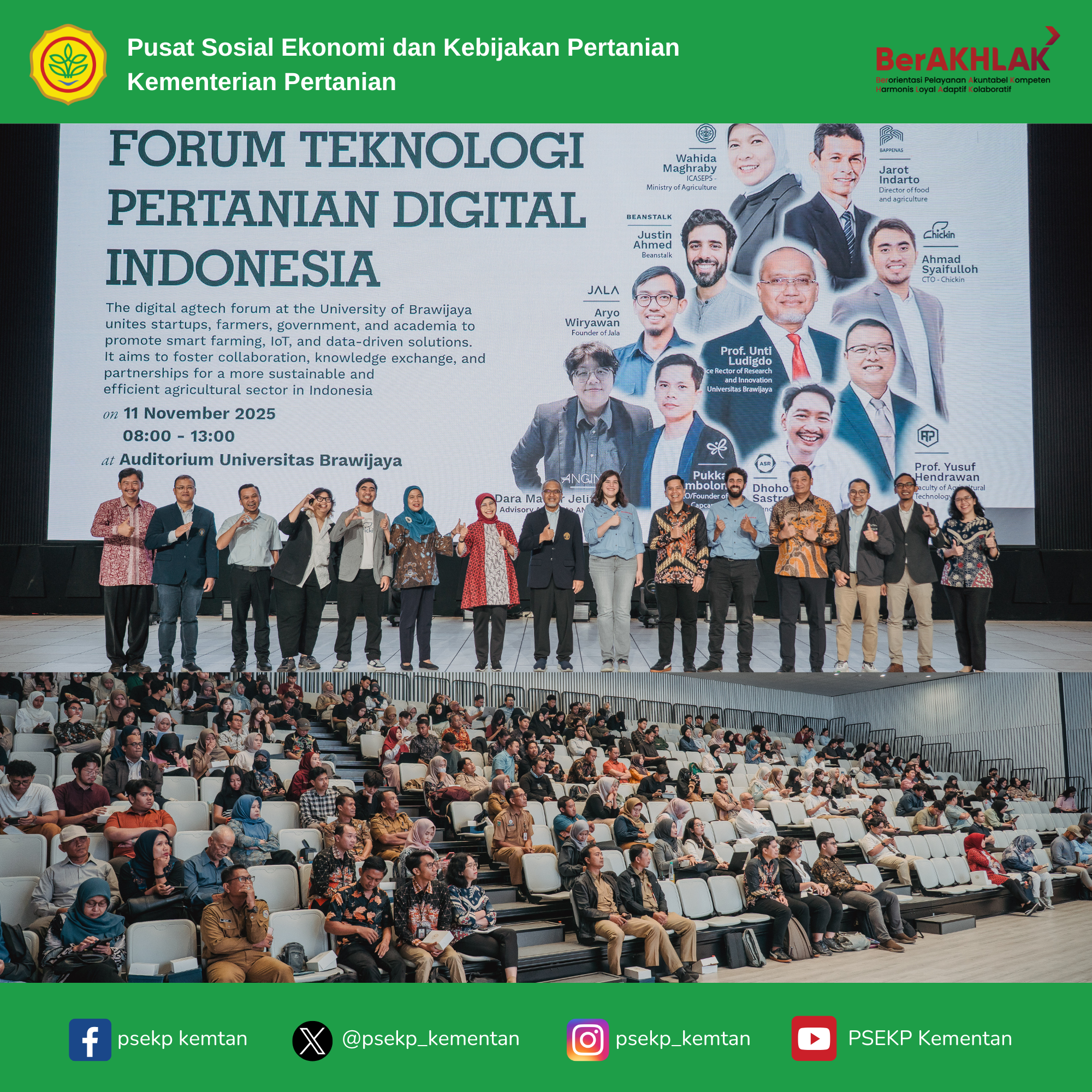 Forum Digital AgTech Indonesia 2025 Dorong Transformasi Digital Pertanian Berbasis Bukti