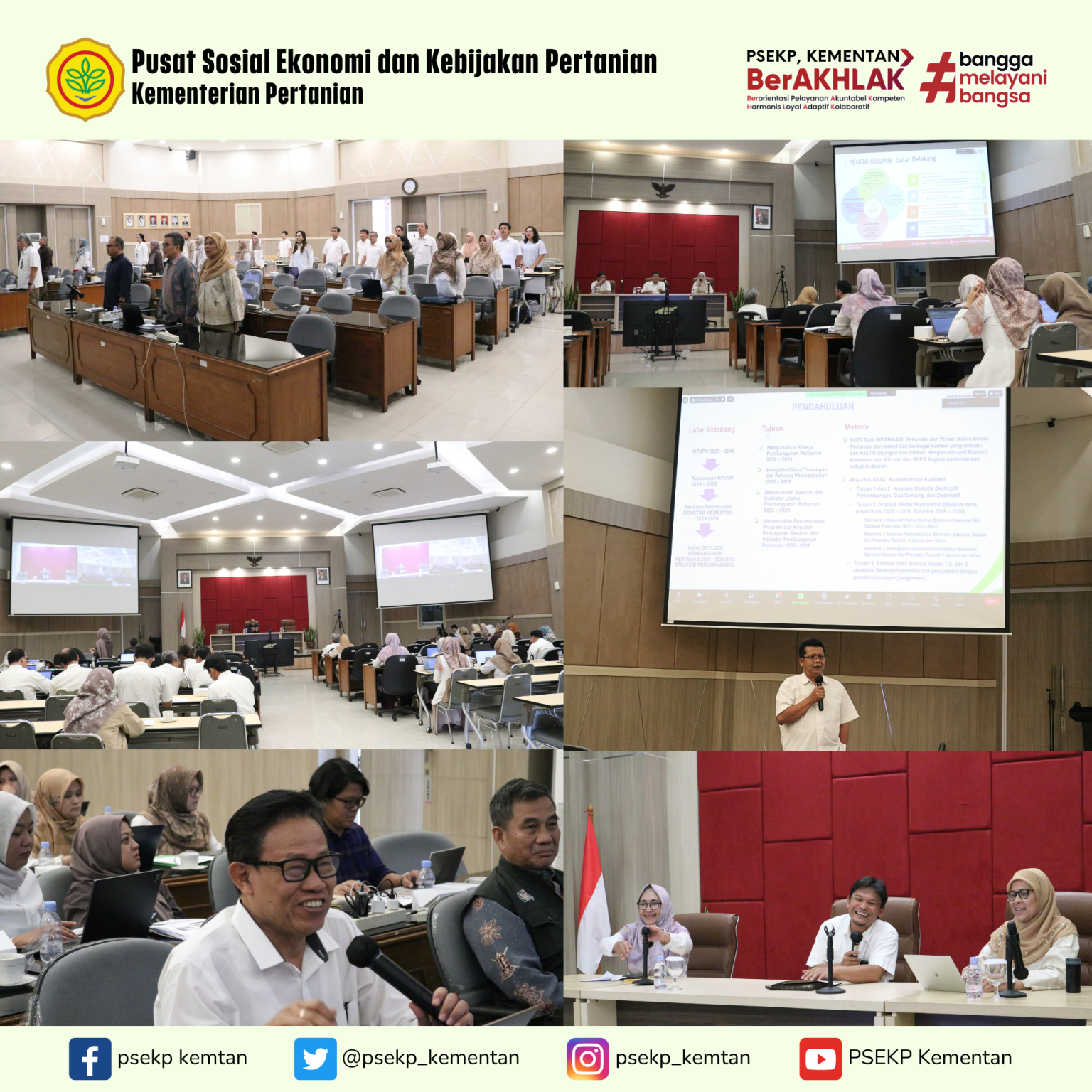 PSEKP Gelar Seminar Hasil dan Kemajuan Kajian Analisis Kebijakan Pertanian 2024