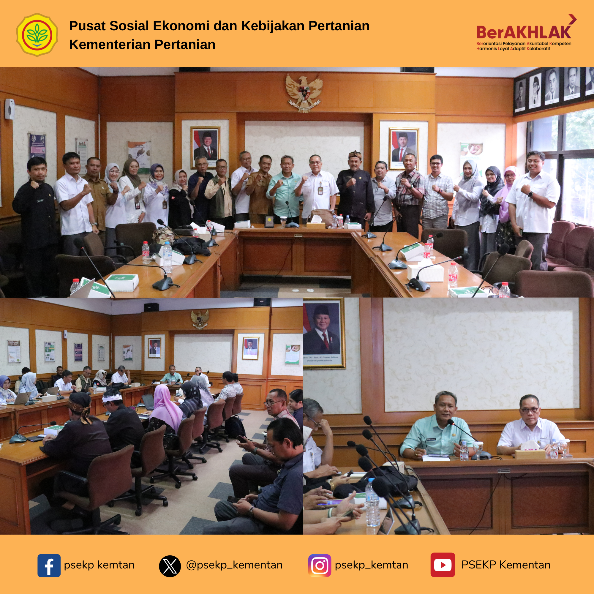 PSEKP Gelar Advokasi Hasil Analisis Sosial Ekonomi dan Kebijakan Pertanian 2025