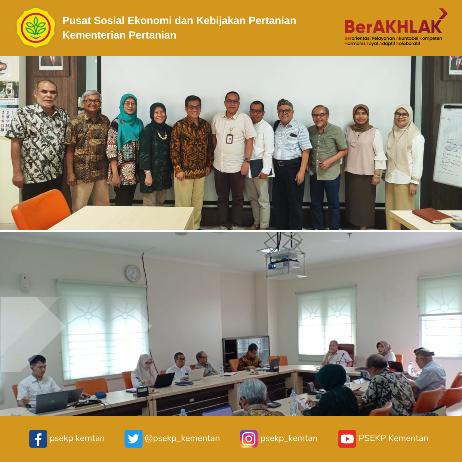 FGD Pengelolaan Naskah dan Persiapan Reakreditasi Jurnal Analisis Kebijakan Pertanian