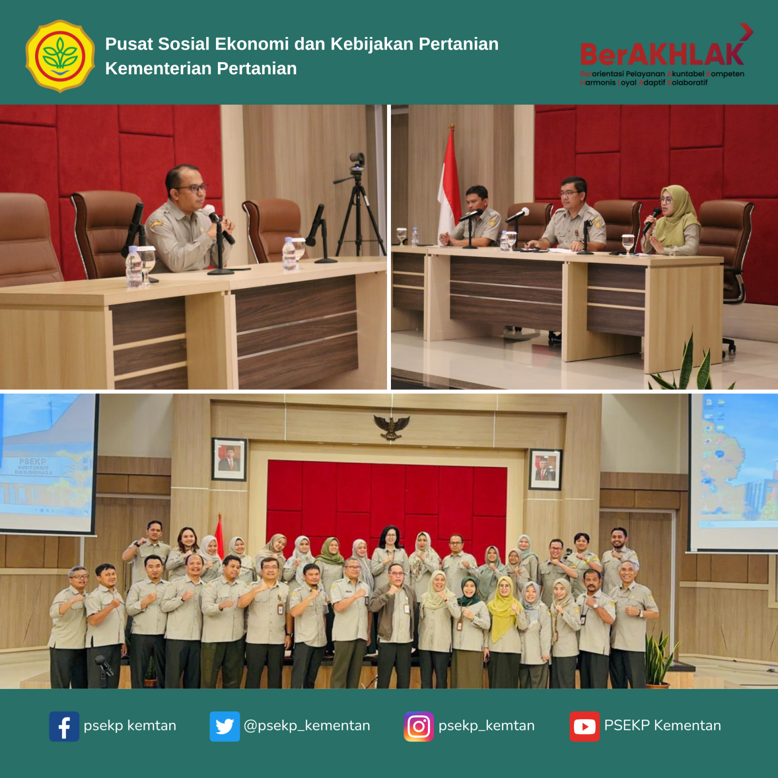 Seminar PSEKP Penajaman Kegiatan Analisis Kebijakan Pertanian 2024