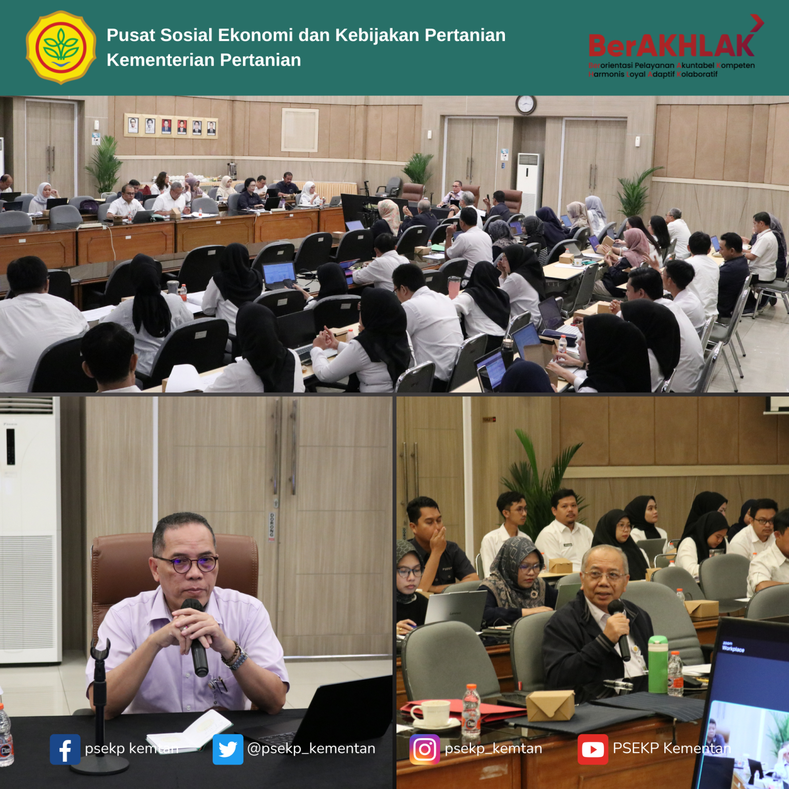 Seminar Hasil Kajian Kebijakan Pertanian PSEKP Semester I Tahun 2025