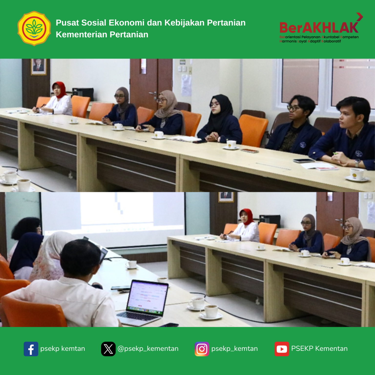 PSEKP Sambut Mahasiswa Magang: Energi Baru untuk Inovasi Kebijakan Pertanian